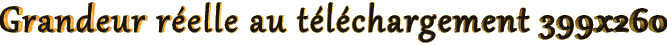 Grandeur réelle au téléchargement 399x260